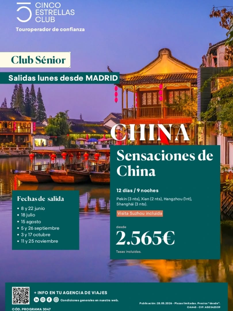 Cartel de la promoción: 🇨🇳✨ Déjate sorprender por la magia de China: